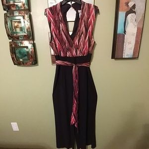 Stylish Multicolored Black Jumpsuit